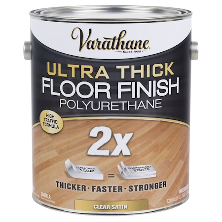 Varathane Varathane Transparent Satin Clear Water-Based Acrylic Urethane Floor Finish 1 gal 298274